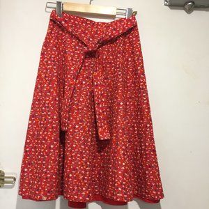 VINTAGE C&A FLORAL MIDI SKIRT SIZE 26